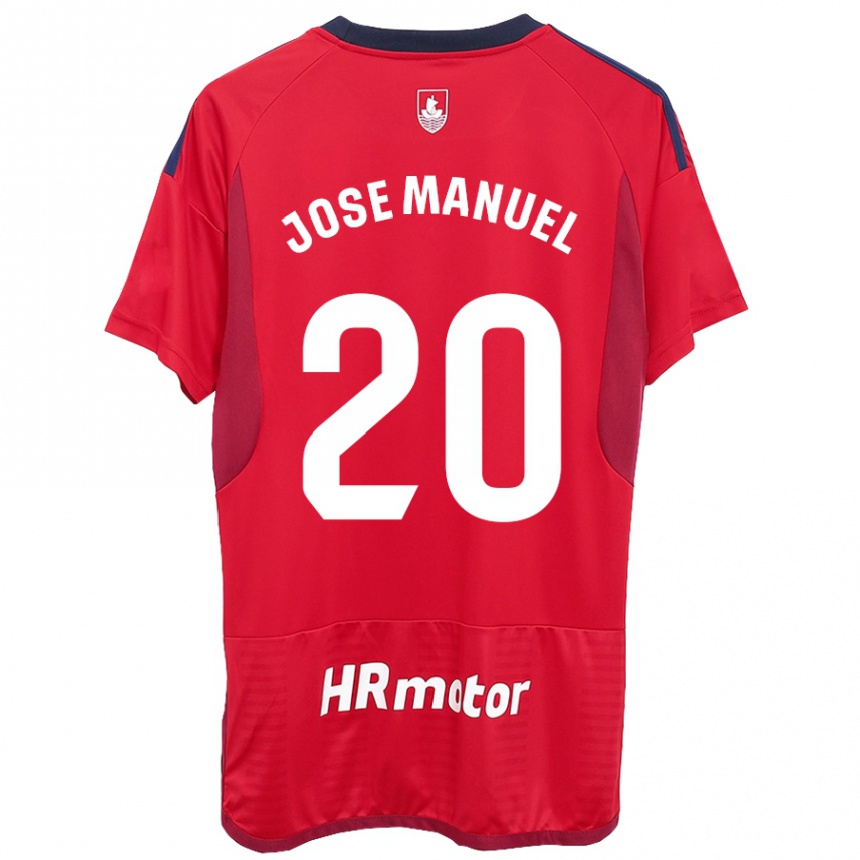 Hombre Fútbol Camiseta José Manuel Arnáiz #20 Rojo 1ª Equipación 2023/24 México