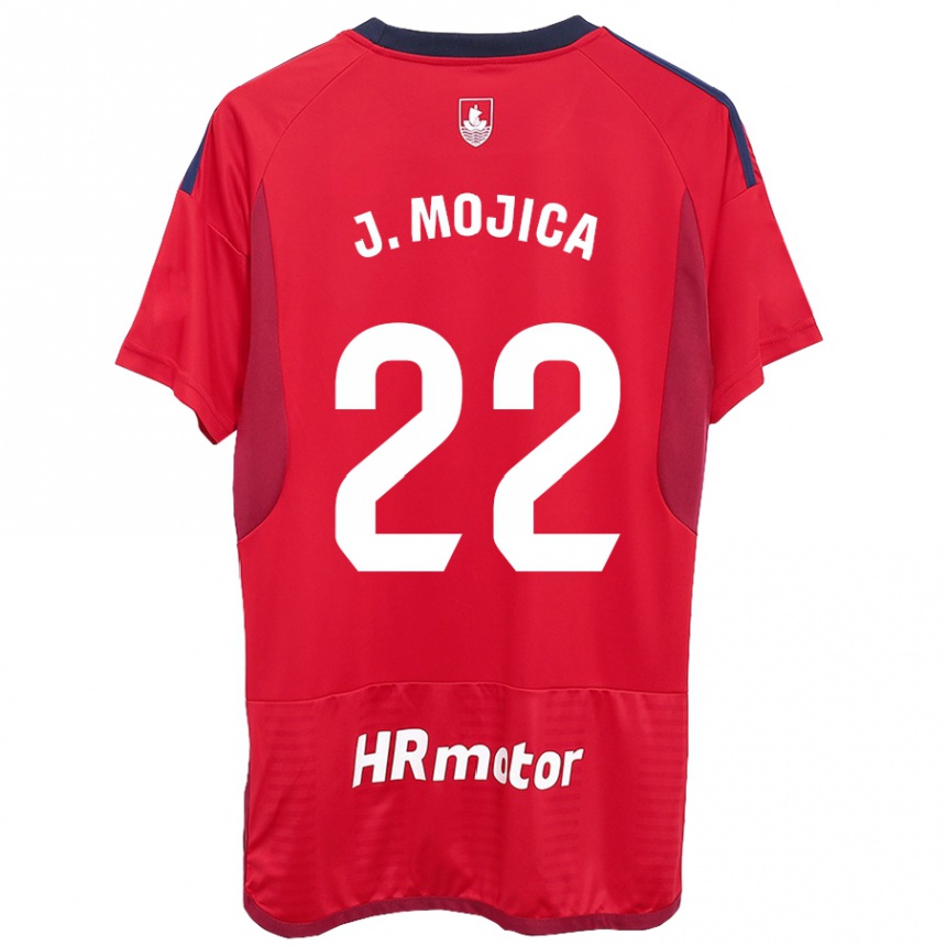 Hombre Fútbol Camiseta Johan Mojica #22 Rojo 1ª Equipación 2023/24 México