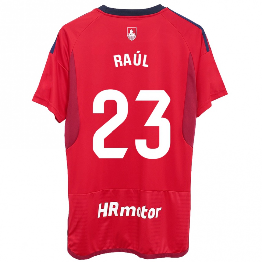 Hombre Fútbol Camiseta Raúl García #23 Rojo 1ª Equipación 2023/24 México