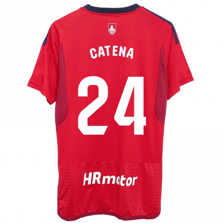 Hombre Fútbol Camiseta Alejandro Catena #24 Rojo 1ª Equipación 2023/24 México