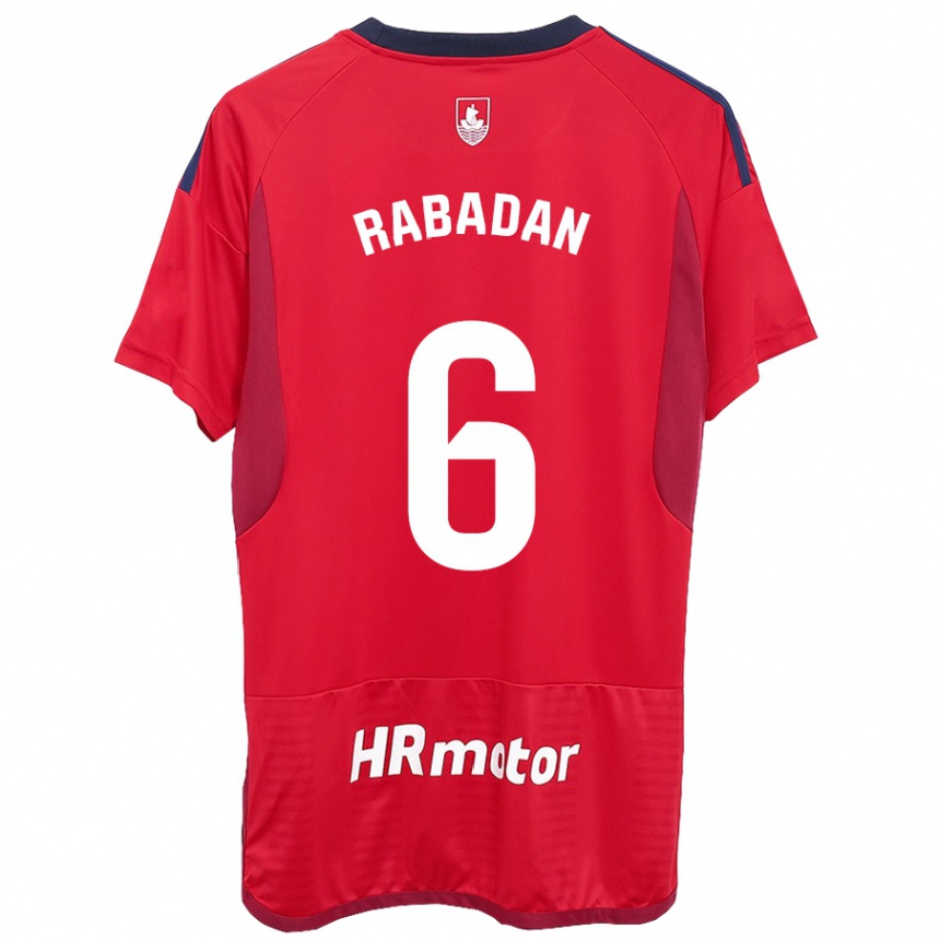 Hombre Fútbol Camiseta David Rabadán #6 Rojo 1ª Equipación 2023/24 México