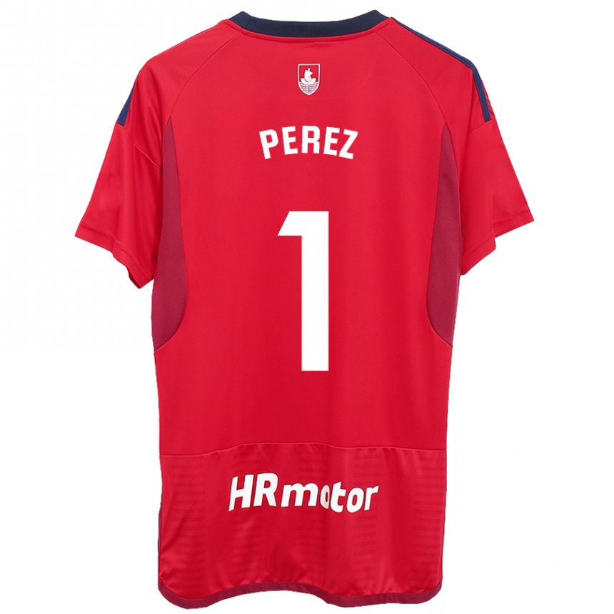 Hombre Fútbol Camiseta Silvia Pérez Fernández De Romarategui #1 Rojo 1ª Equipación 2023/24 México