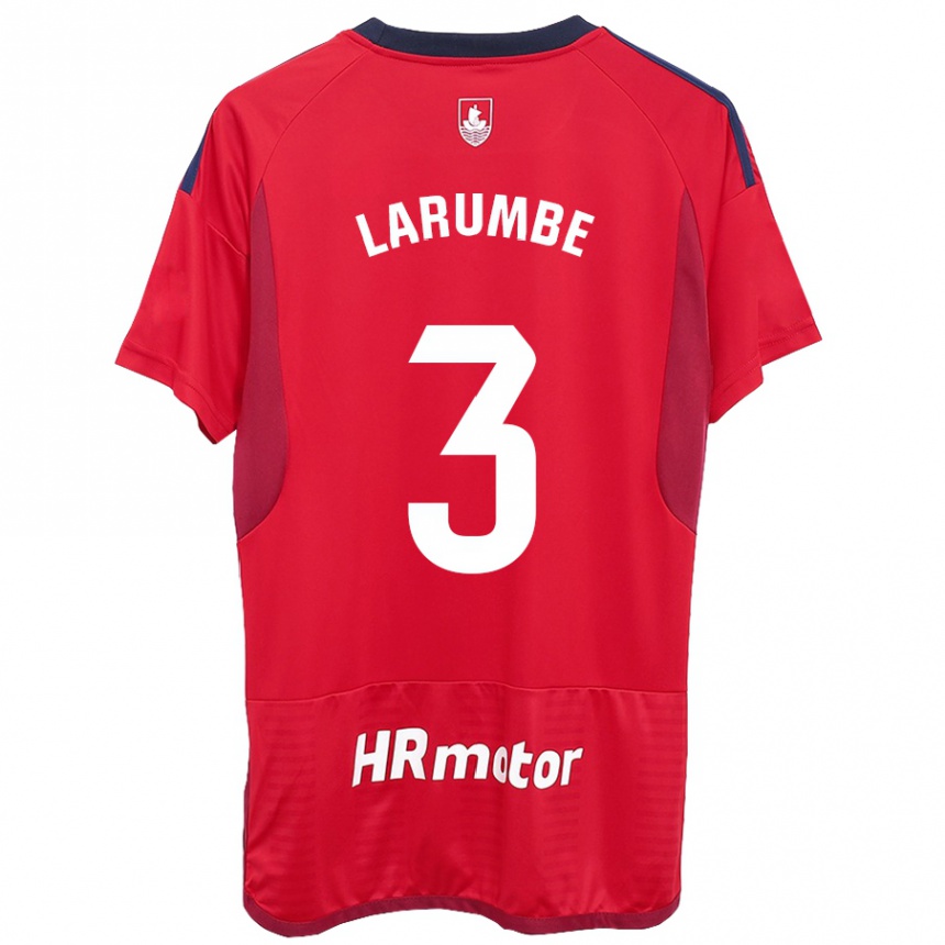 Hombre Fútbol Camiseta Saioa Larumbe Beloqui #3 Rojo 1ª Equipación 2023/24 México