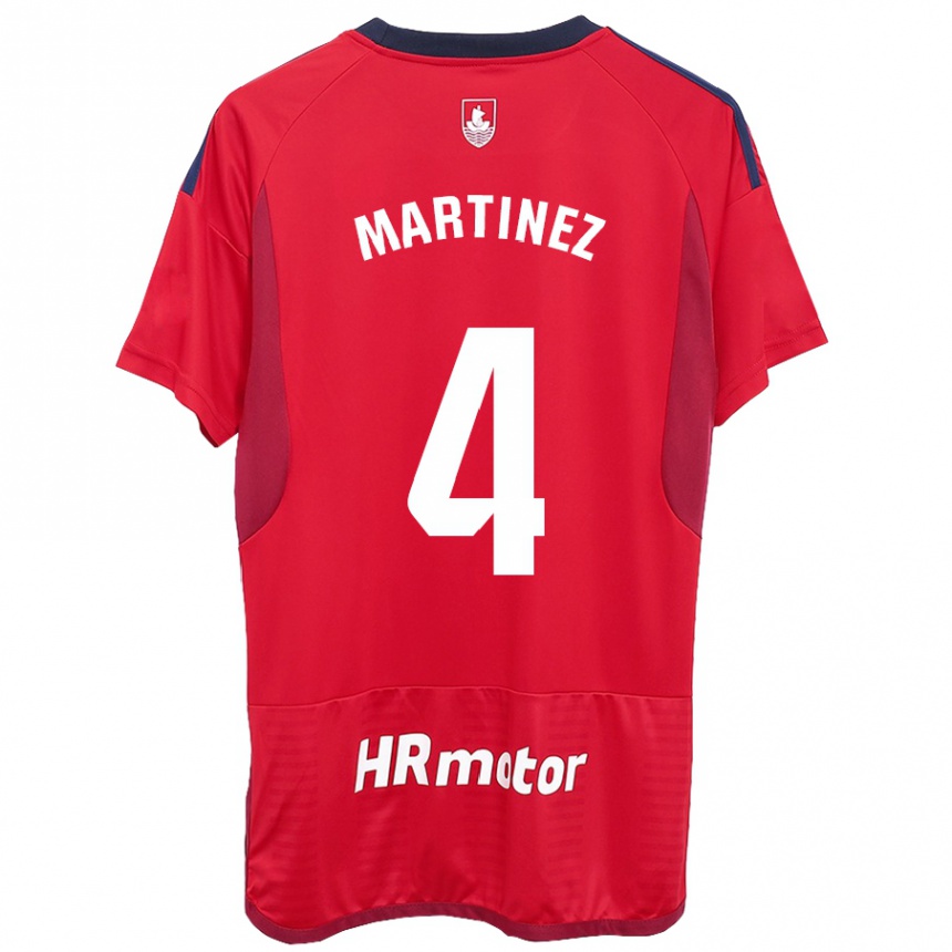 Hombre Fútbol Camiseta Vera Martínez Viota #4 Rojo 1ª Equipación 2023/24 México