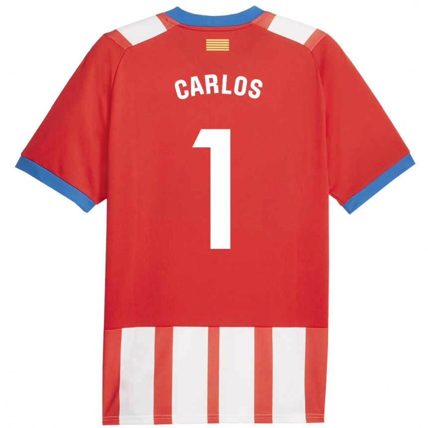 Hombre Fútbol Camiseta Juan Carlos #1 Rojo Blanco 1ª Equipación 2023/24 México