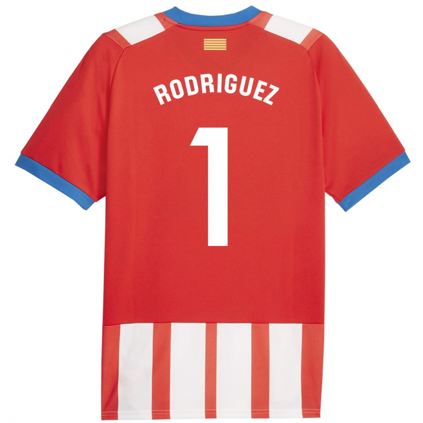 Hombre Fútbol Camiseta Maria Rodríguez #1 Rojo Blanco 1ª Equipación 2023/24 México