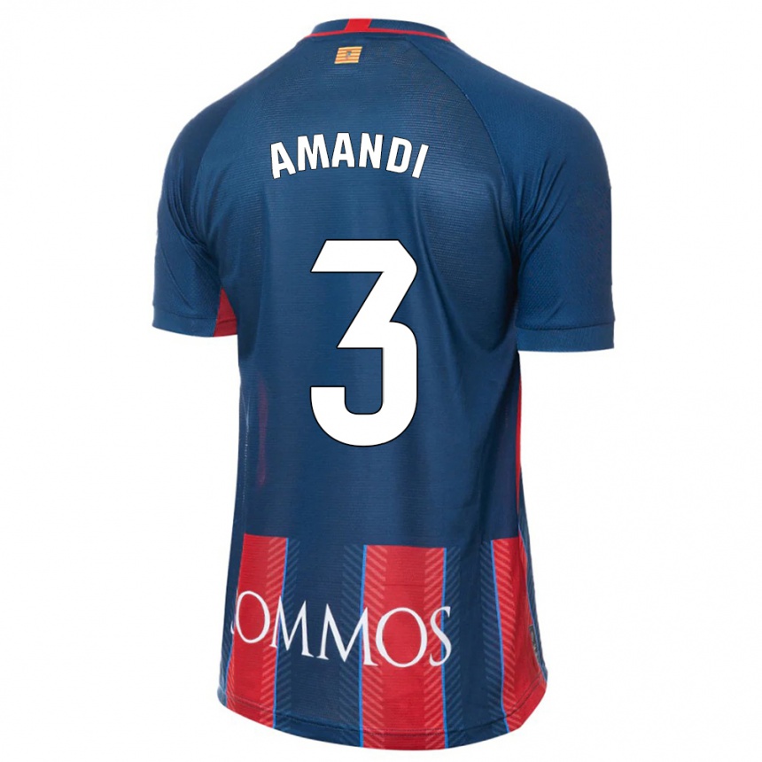 Hombre Fútbol Camiseta Iván Amandi #3 Armada 1ª Equipación 2023/24 México