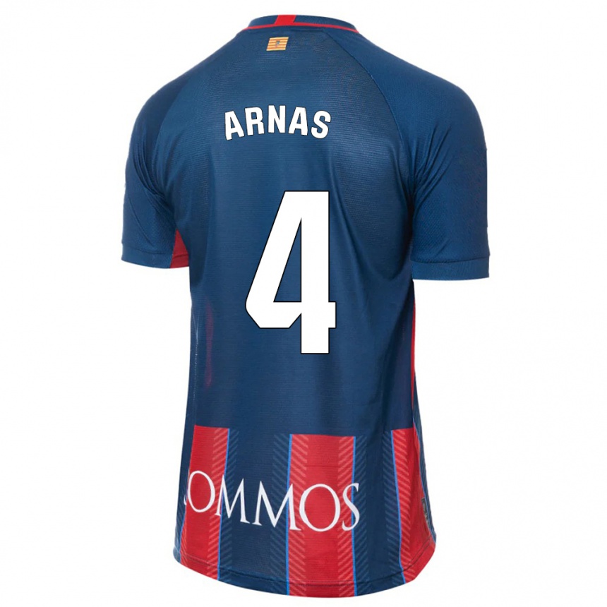 Hombre Fútbol Camiseta Iris Arnas #4 Armada 1ª Equipación 2023/24 México