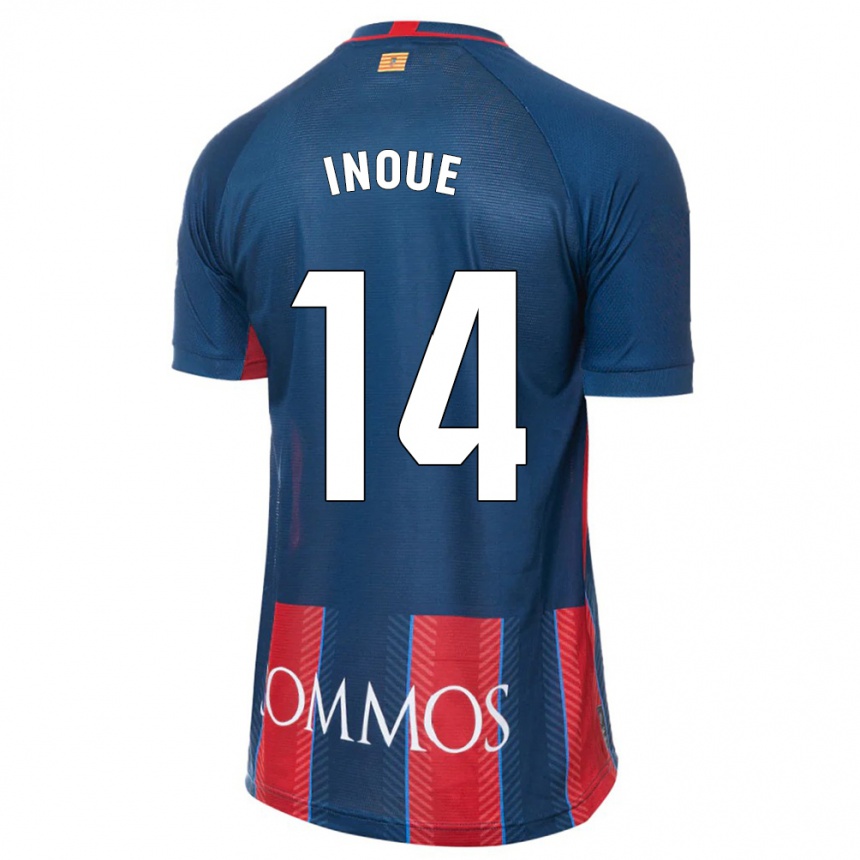 Hombre Fútbol Camiseta Moe Inoue #14 Armada 1ª Equipación 2023/24 México