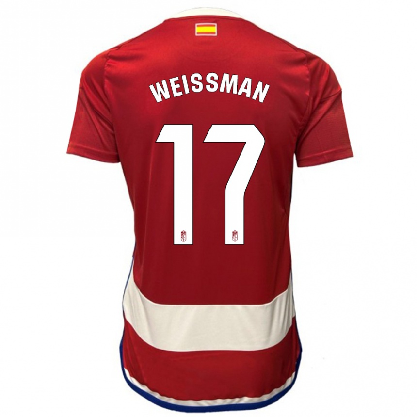 Hombre Fútbol Camiseta Shon Weissman #17 Rojo 1ª Equipación 2023/24 México