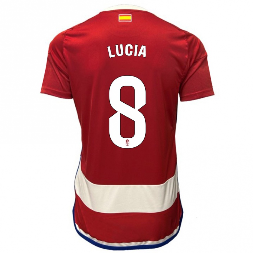 Hombre Fútbol Camiseta Lucía Martínez #8 Rojo 1ª Equipación 2023/24 México