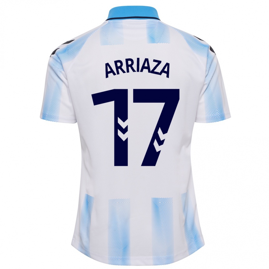 Hombre Fútbol Camiseta Pablo Arriaza #17 Blanco Azul 1ª Equipación 2023/24 México