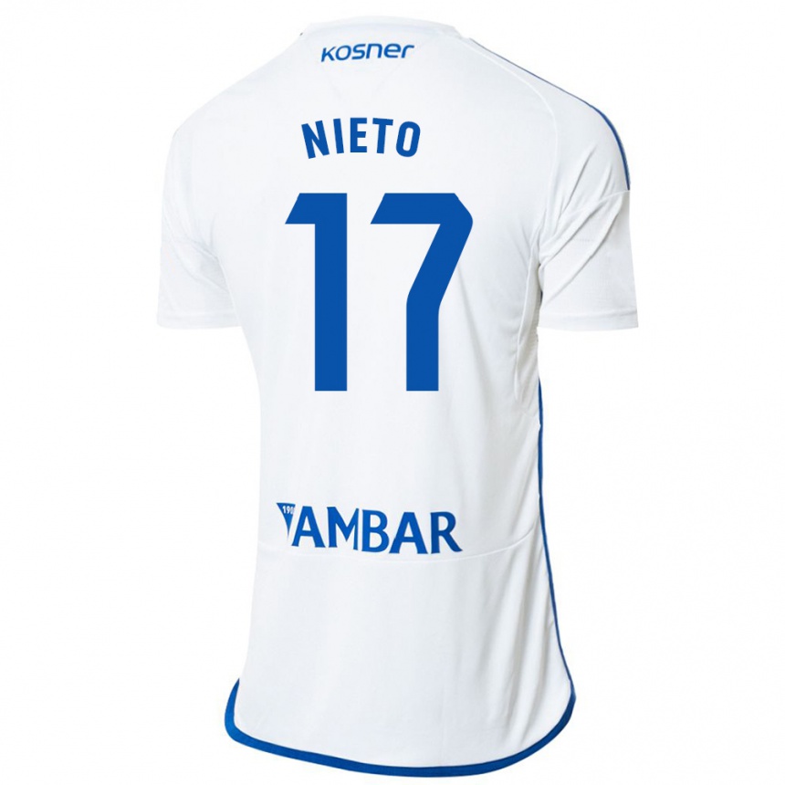 Hombre Fútbol Camiseta Carlos Nieto #17 Blanco 1ª Equipación 2023/24 México