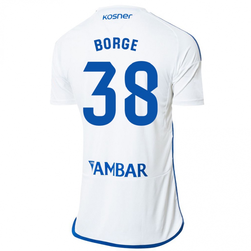 Hombre Fútbol Camiseta Andrés Borge #38 Blanco 1ª Equipación 2023/24 México