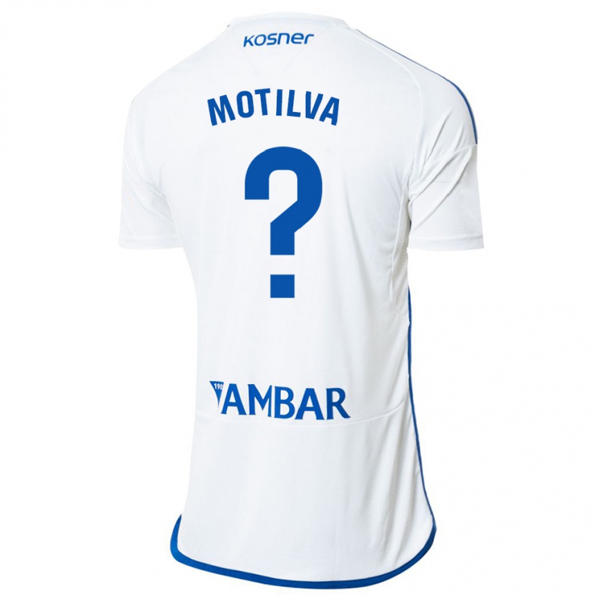 Hombre Fútbol Camiseta Adrián Motilva #0 Blanco 1ª Equipación 2023/24 México