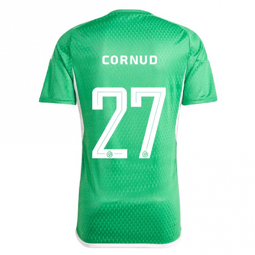 Hombre Fútbol Camiseta Pierre Cornud #27 Blanco Azul 1ª Equipación 2023/24 México