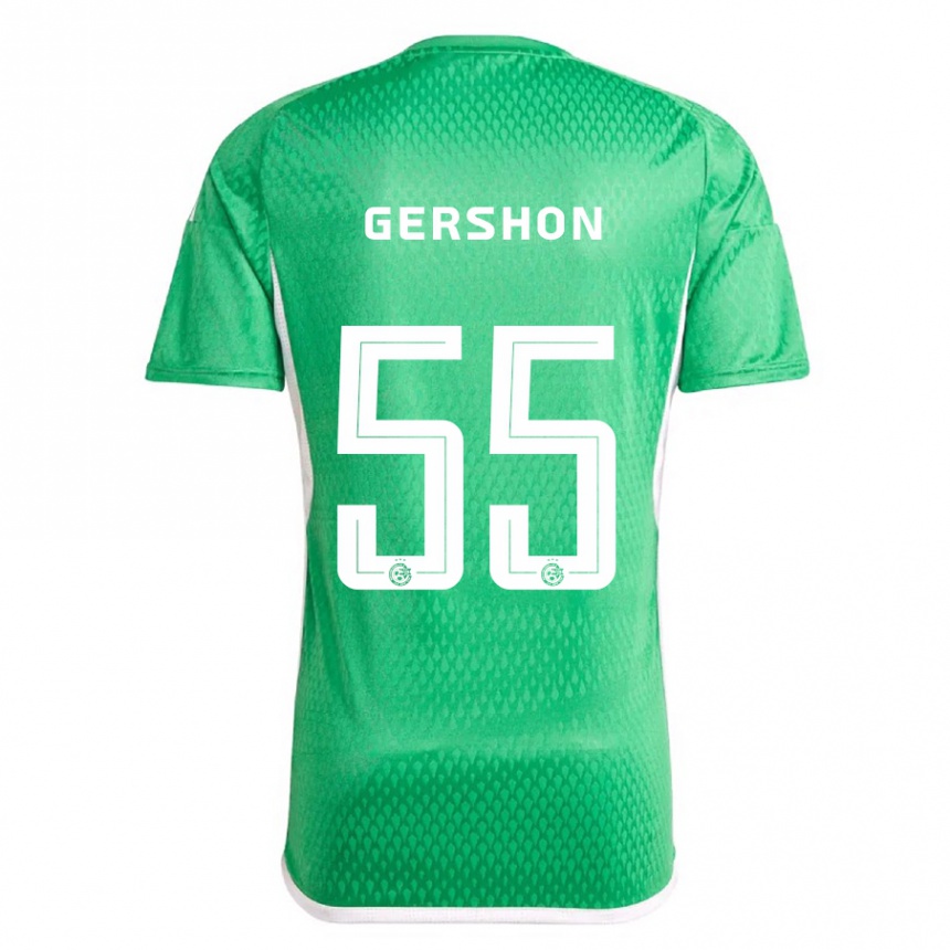 Hombre Fútbol Camiseta Rami Gershon #55 Blanco Azul 1ª Equipación 2023/24 México