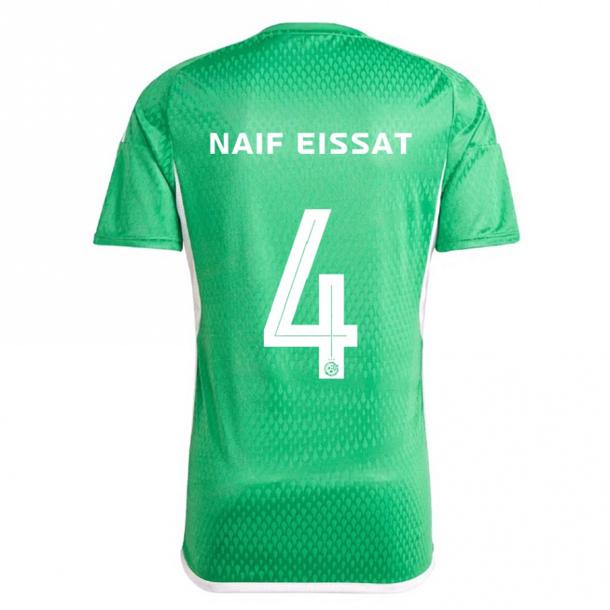 Hombre Fútbol Camiseta Lisav Naif Eissat #4 Blanco Azul 1ª Equipación 2023/24 México