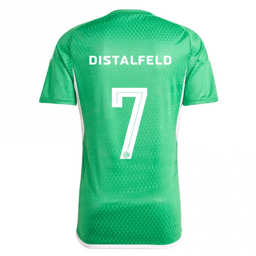 Hombre Fútbol Camiseta Yanai Distalfeld #7 Blanco Azul 1ª Equipación 2023/24 México