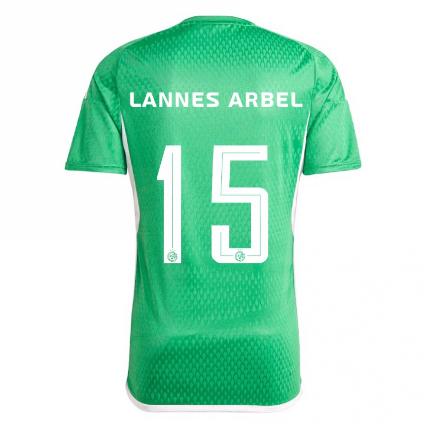 Hombre Fútbol Camiseta Tomer Lannes Arbel #15 Blanco Azul 1ª Equipación 2023/24 México