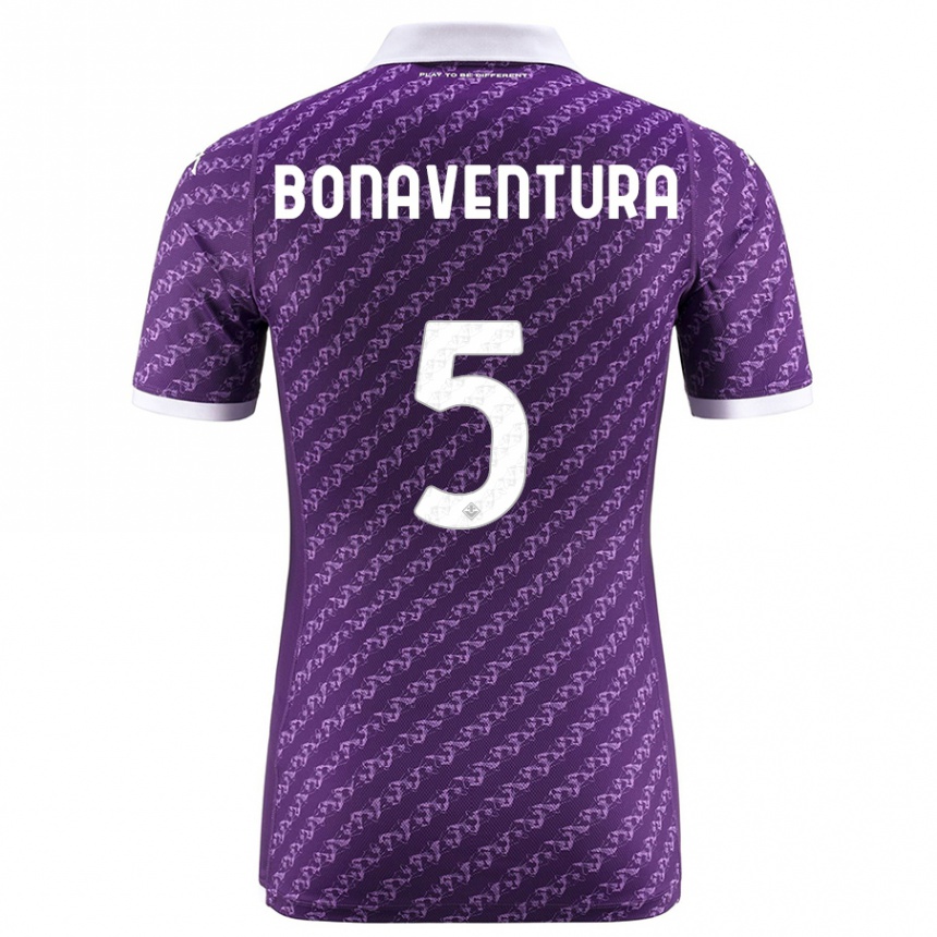 Hombre Fútbol Camiseta Giacomo Bonaventura #5 Violeta 1ª Equipación 2023/24 México