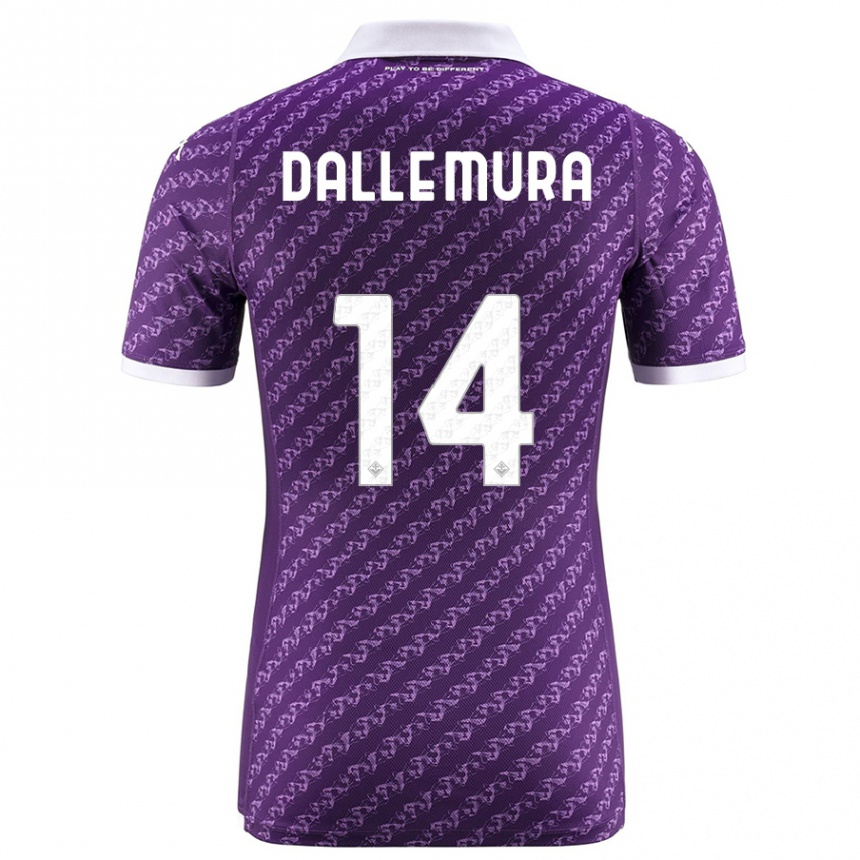 Hombre Fútbol Camiseta Christian Dalle Mura #14 Violeta 1ª Equipación 2023/24 México