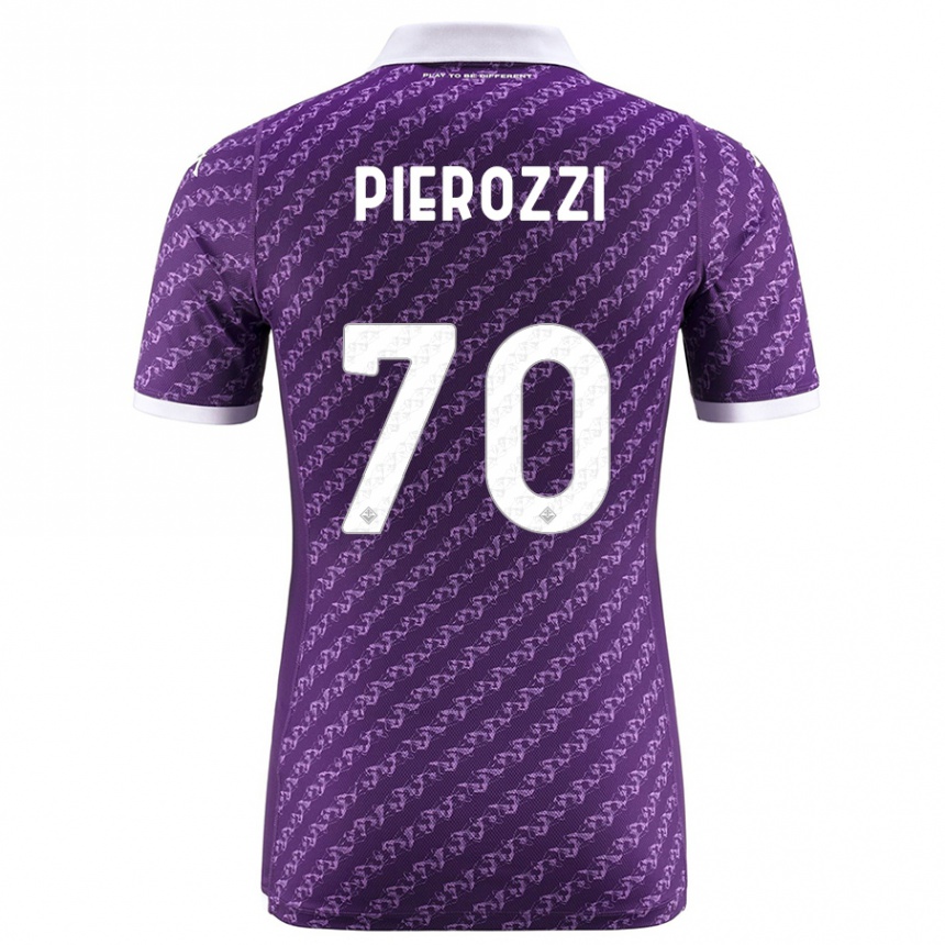 Hombre Fútbol Camiseta Niccolò Pierozzi #70 Violeta 1ª Equipación 2023/24 México