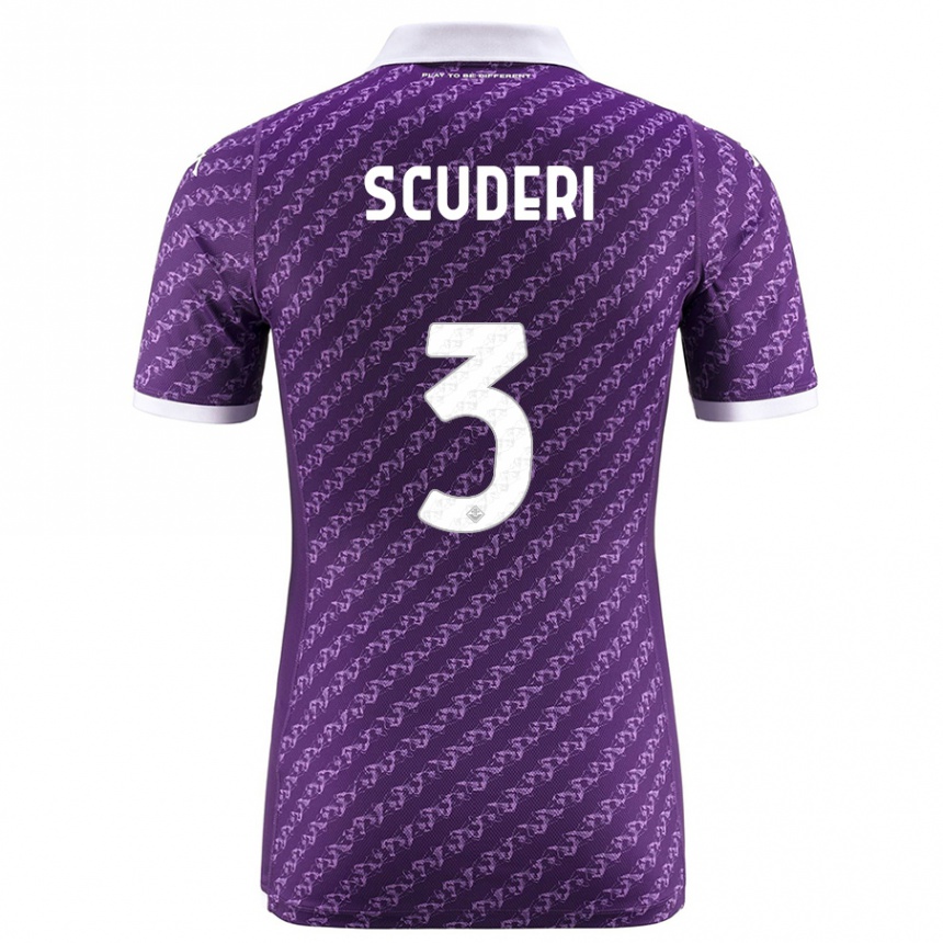 Hombre Fútbol Camiseta Giulio Scuderi #3 Violeta 1ª Equipación 2023/24 México