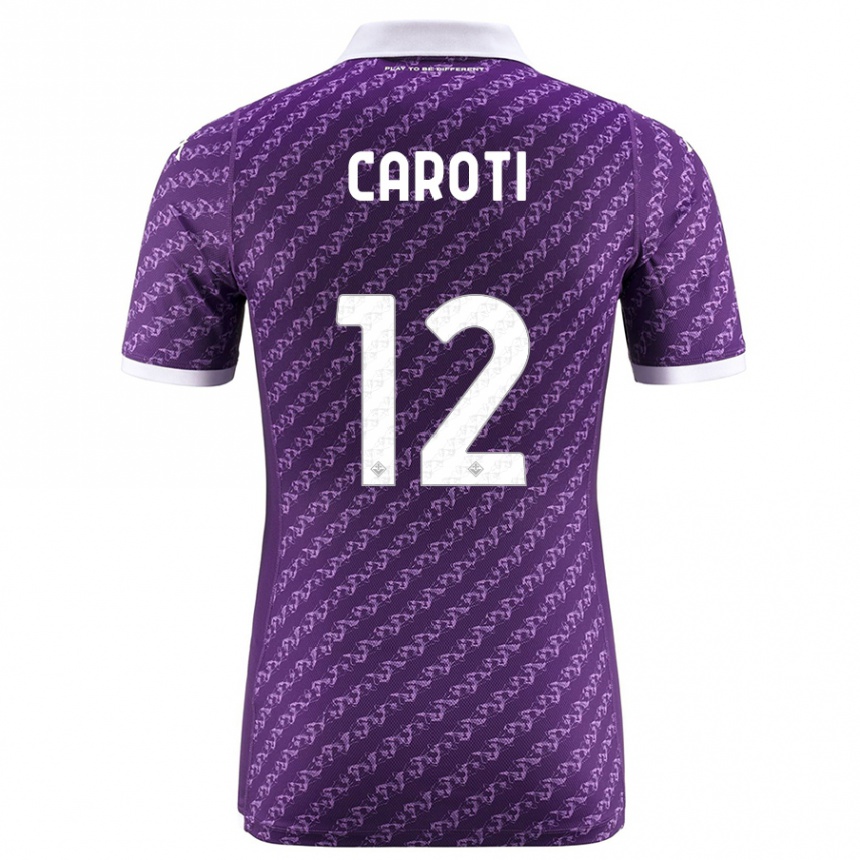 Hombre Fútbol Camiseta Filippo Caroti #12 Violeta 1ª Equipación 2023/24 México