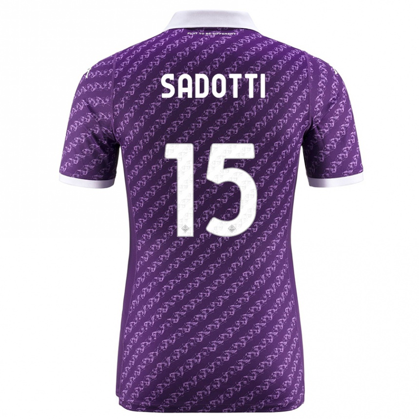 Hombre Fútbol Camiseta Edoardo Sadotti #15 Violeta 1ª Equipación 2023/24 México