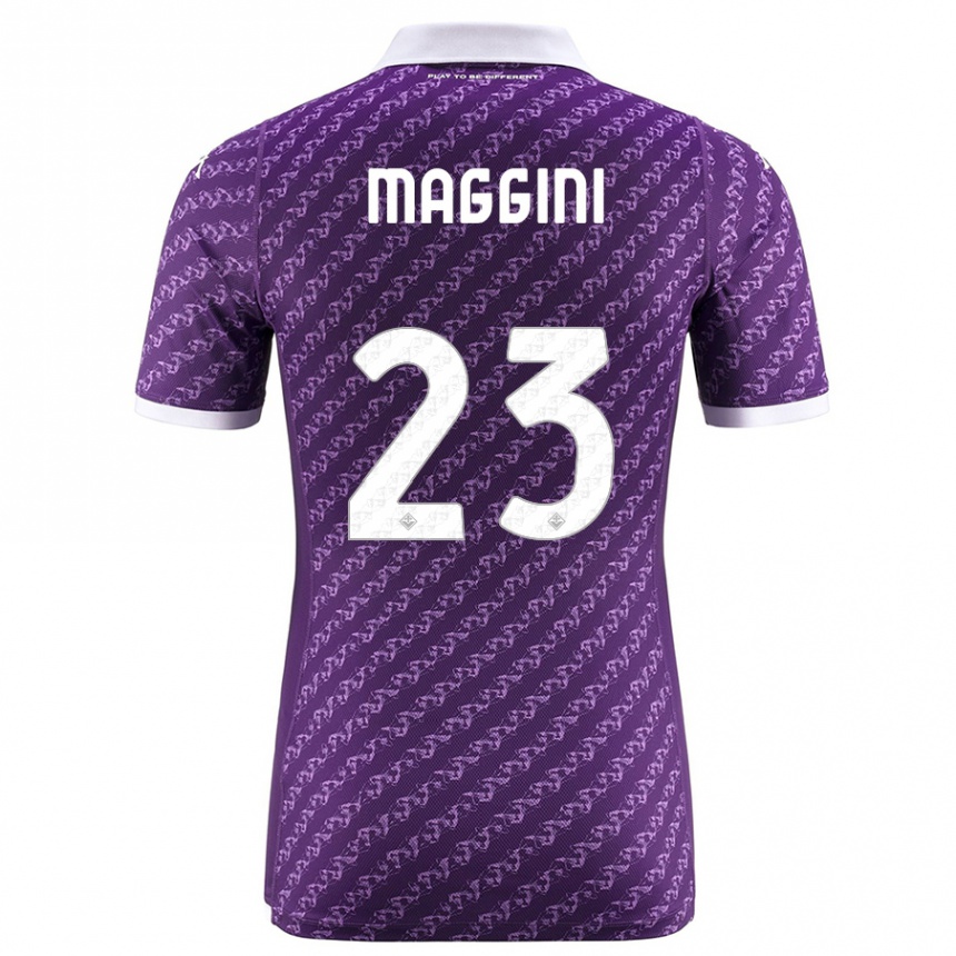 Hombre Fútbol Camiseta Filippo Maggini #23 Violeta 1ª Equipación 2023/24 México