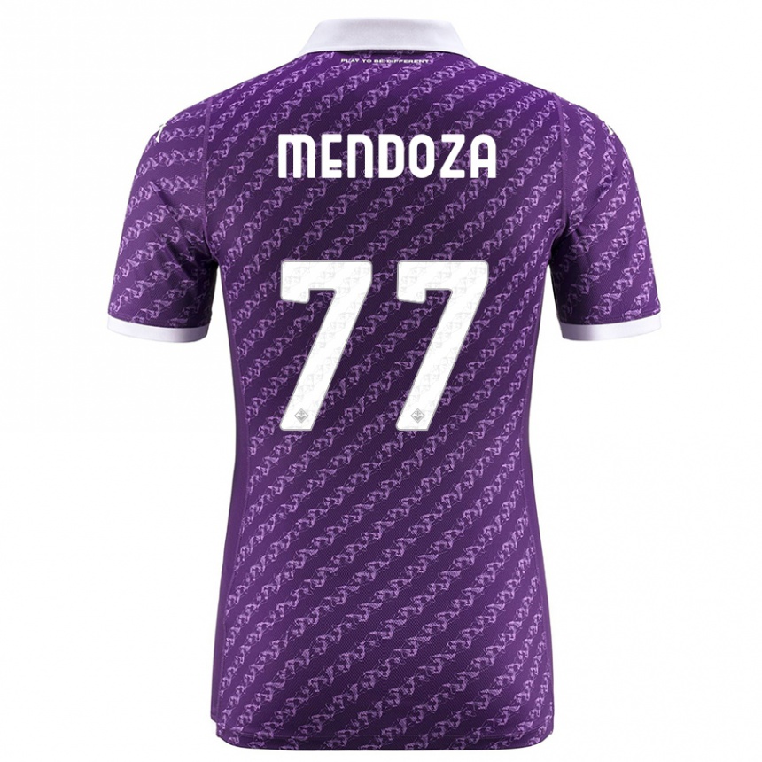 Hombre Fútbol Camiseta William Mendoza #77 Violeta 1ª Equipación 2023/24 México