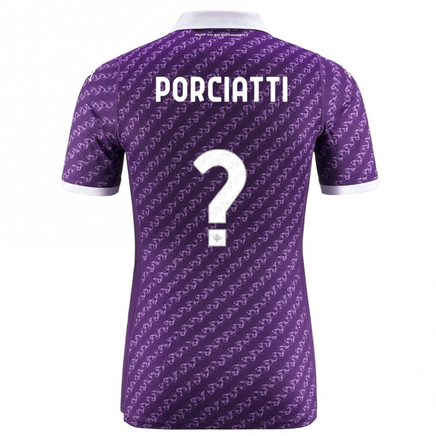 Hombre Fútbol Camiseta Filippo Porciatti #0 Violeta 1ª Equipación 2023/24 México