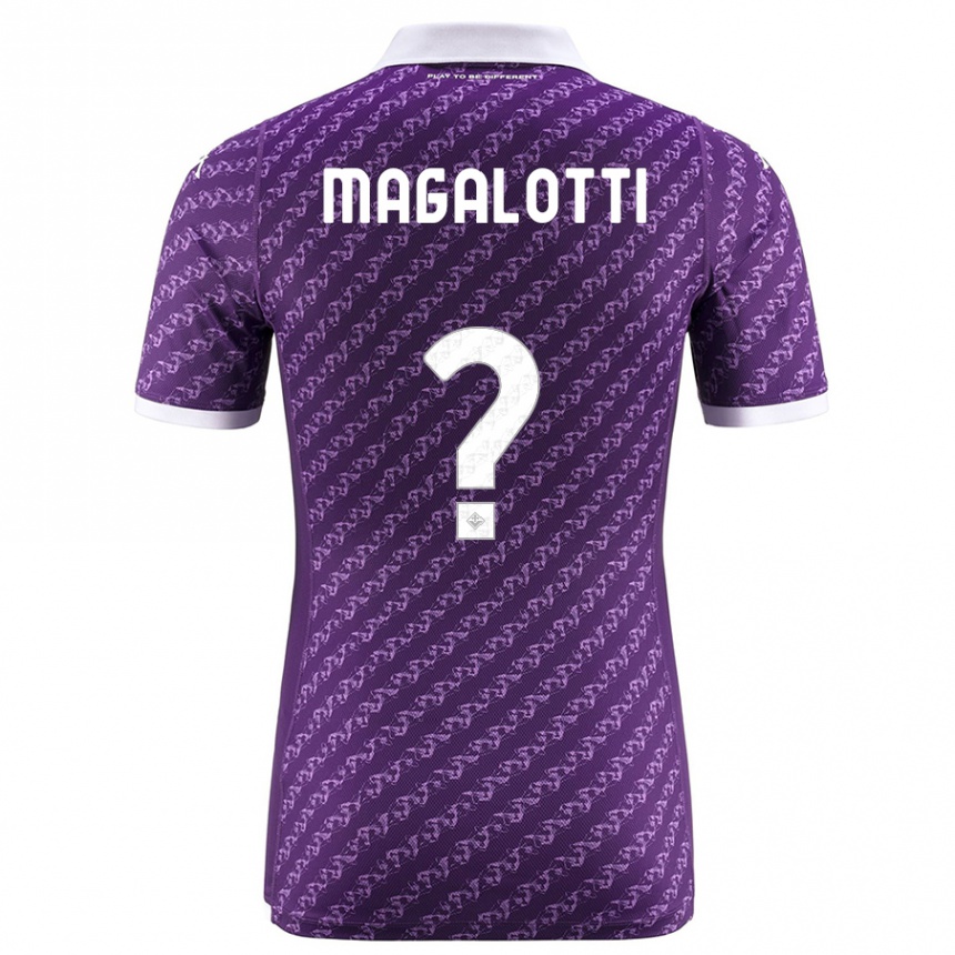 Hombre Fútbol Camiseta Mattia Magalotti #0 Violeta 1ª Equipación 2023/24 México