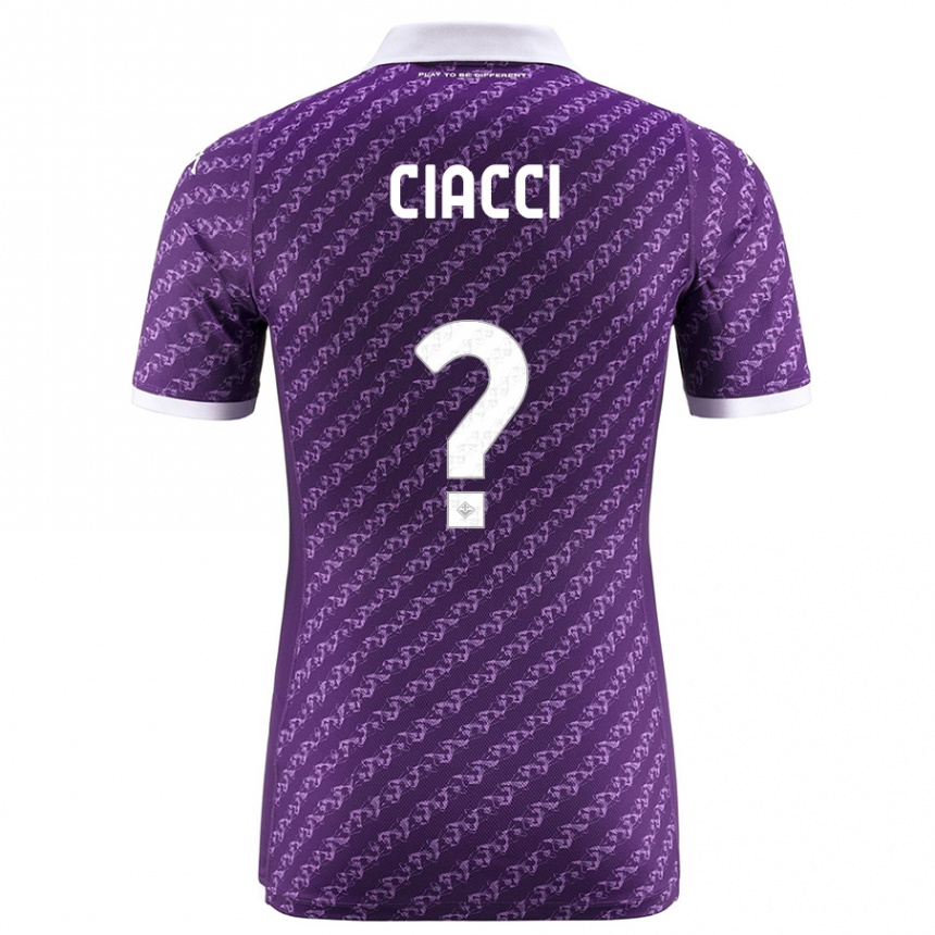 Hombre Fútbol Camiseta Niccolò Ciacci #0 Violeta 1ª Equipación 2023/24 México