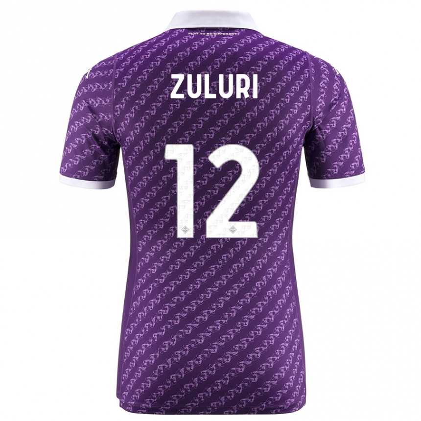 Hombre Fútbol Camiseta Athena Zuluri #12 Violeta 1ª Equipación 2023/24 México