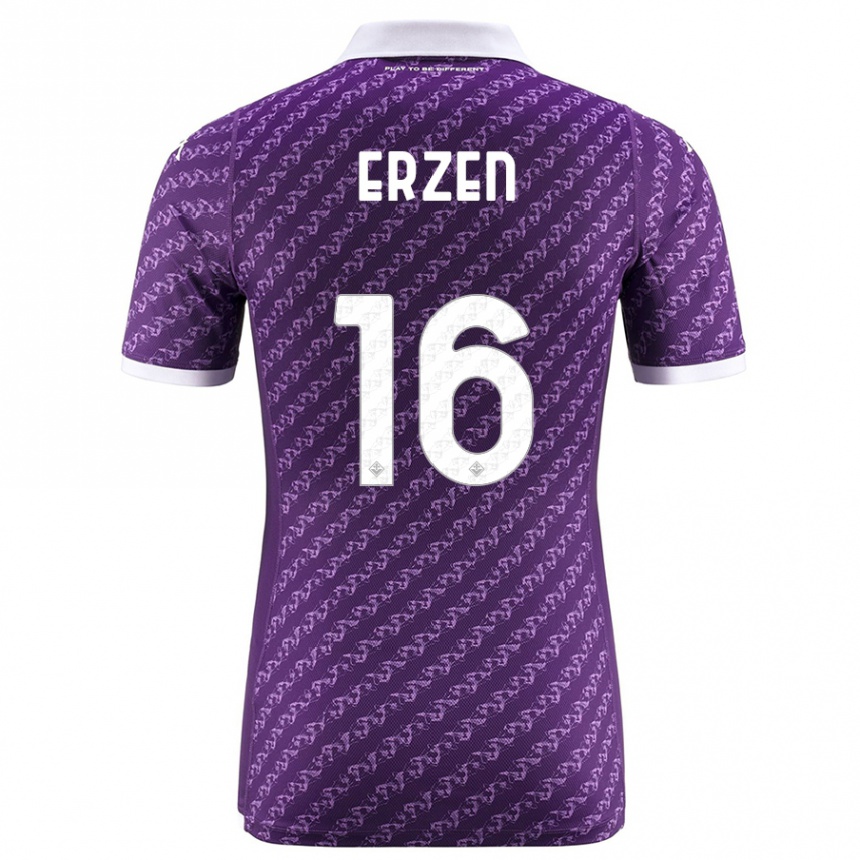 Hombre Fútbol Camiseta Kaja Erzen #16 Violeta 1ª Equipación 2023/24 México