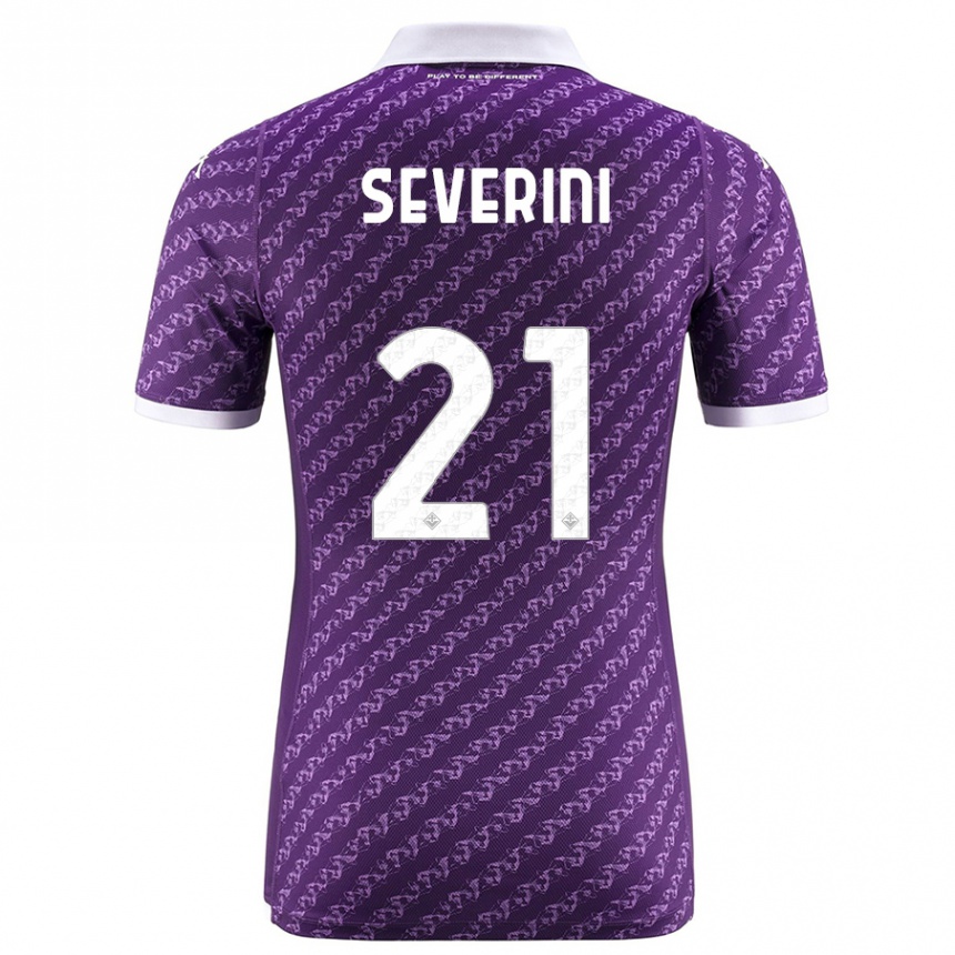 Hombre Fútbol Camiseta Emma Severini #21 Violeta 1ª Equipación 2023/24 México