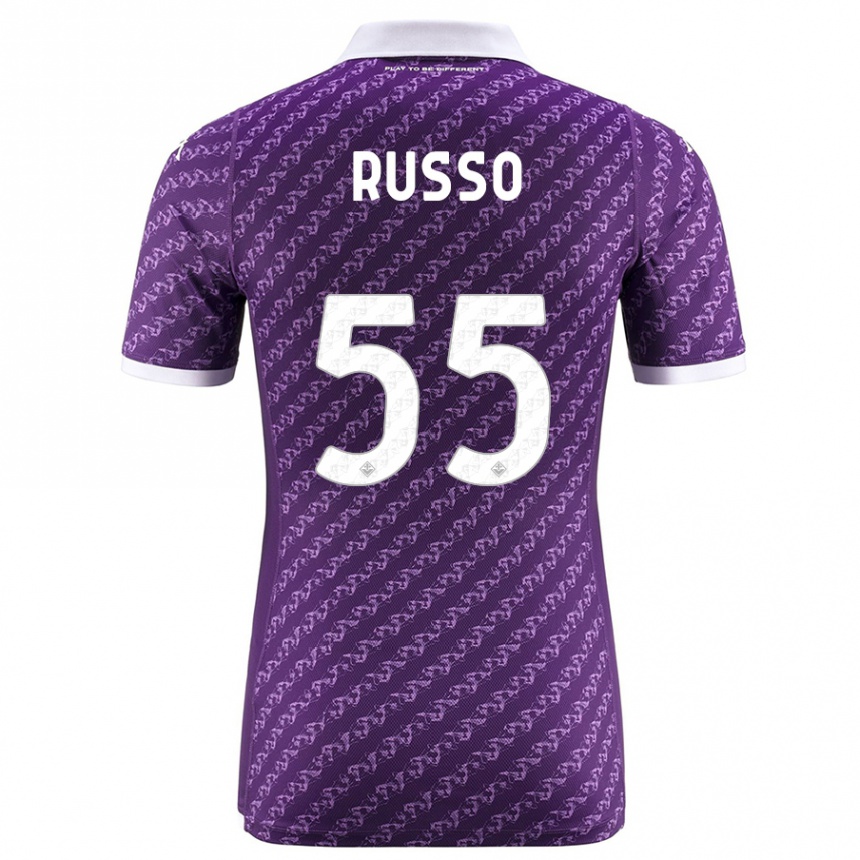 Hombre Fútbol Camiseta Federica Russo #55 Violeta 1ª Equipación 2023/24 México