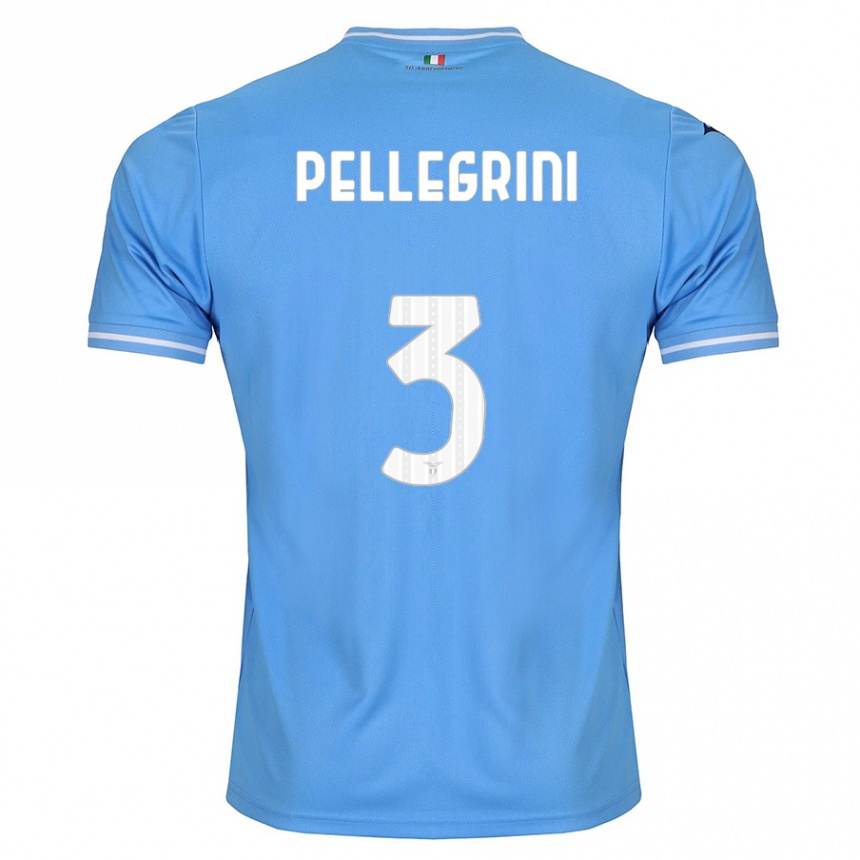 Hombre Fútbol Camiseta Luca Pellegrini #3 Azul 1ª Equipación 2023/24 México