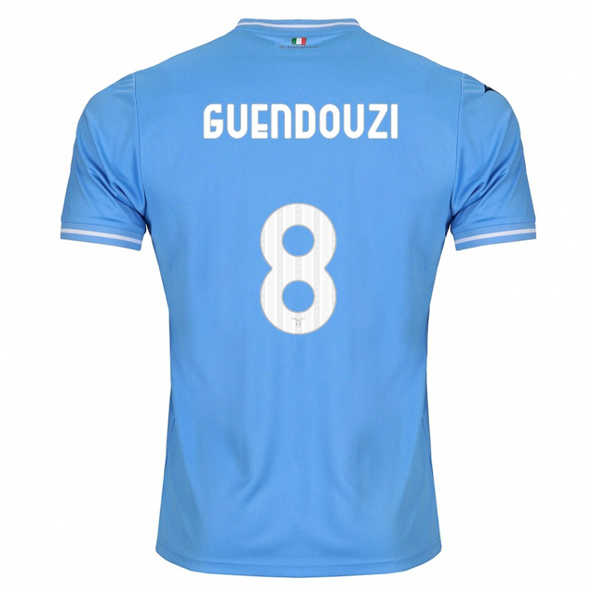 Hombre Fútbol Camiseta Matteo Guendouzi #8 Azul 1ª Equipación 2023/24 México