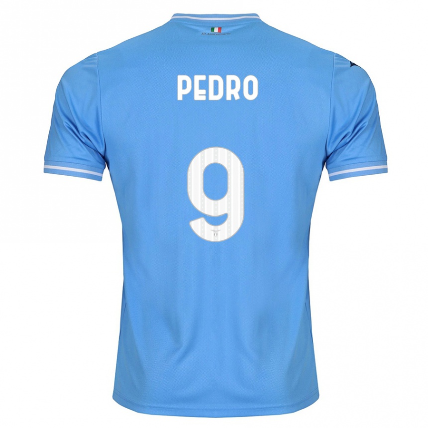 Hombre Fútbol Camiseta Pedro #9 Azul 1ª Equipación 2023/24 México