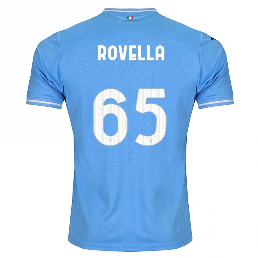 Hombre Fútbol Camiseta Nicolo Rovella #65 Azul 1ª Equipación 2023/24 México