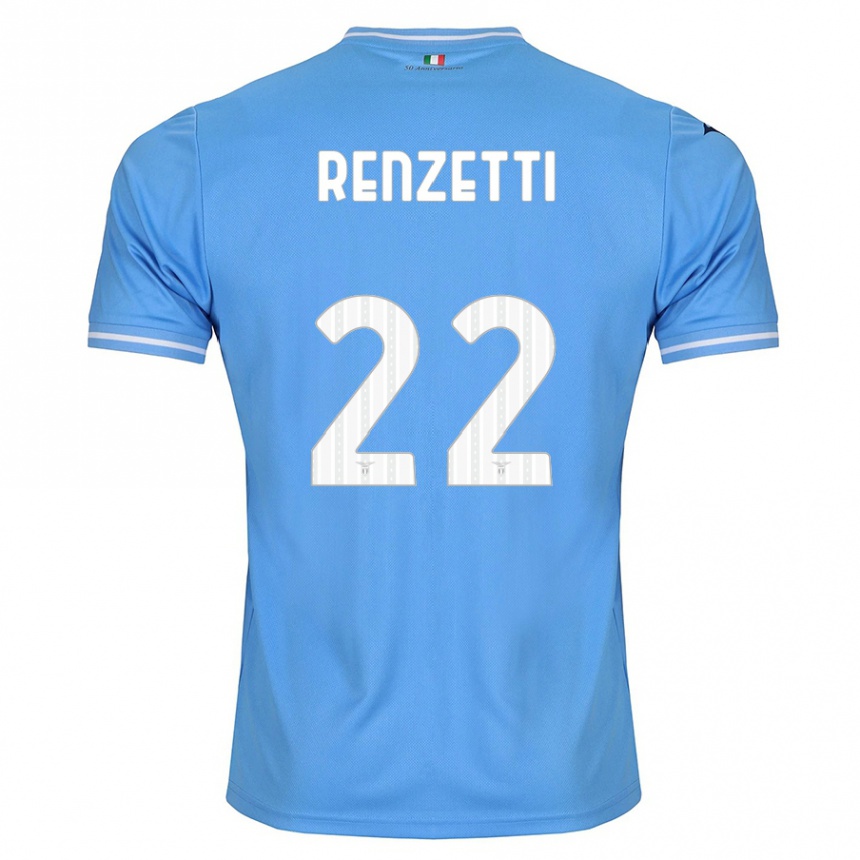 Hombre Fútbol Camiseta Davide Renzetti #22 Azul 1ª Equipación 2023/24 México