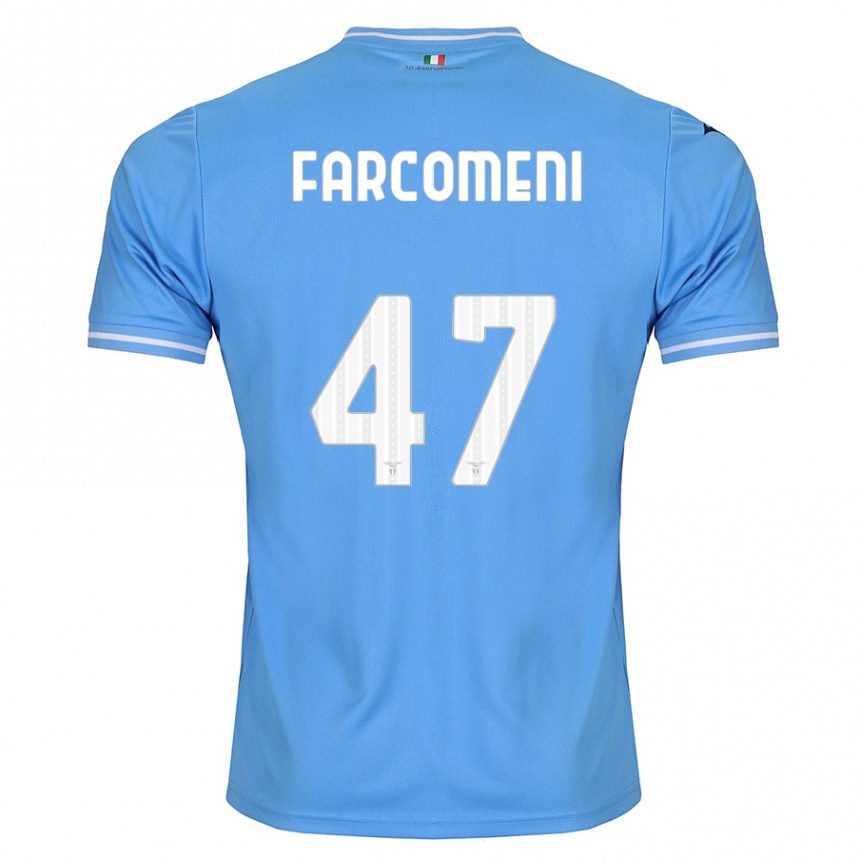 Hombre Fútbol Camiseta Valerio Farcomeni #47 Azul 1ª Equipación 2023/24 México