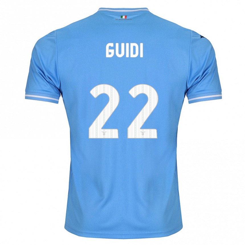Hombre Fútbol Camiseta Emma Guidi #22 Azul 1ª Equipación 2023/24 México