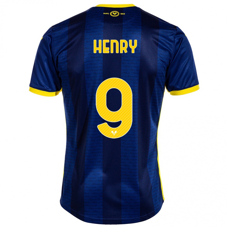 Hombre Fútbol Camiseta Thomas Henry #9 Armada 1ª Equipación 2023/24 México