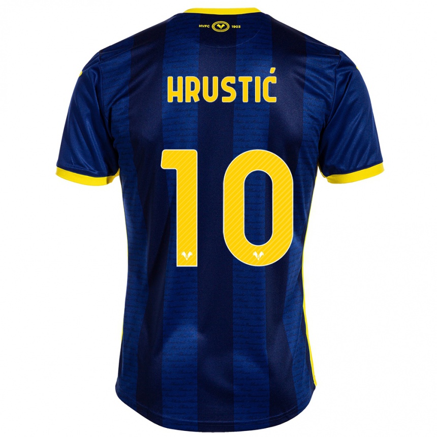 Hombre Fútbol Camiseta Ajdin Hrustić #10 Armada 1ª Equipación 2023/24 México