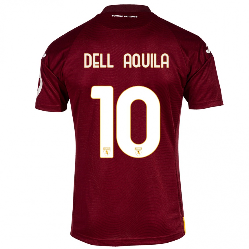 Hombre Fútbol Camiseta Francesco Dell'aquila #10 Rojo Oscuro 1ª Equipación 2023/24 México