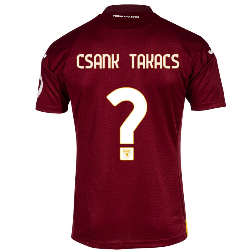 Hombre Fútbol Camiseta Kristóf Csánk-Takács #0 Rojo Oscuro 1ª Equipación 2023/24 México